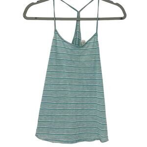 Essentials by Full Tilt Striped Loose Fit Tank Top Size Small